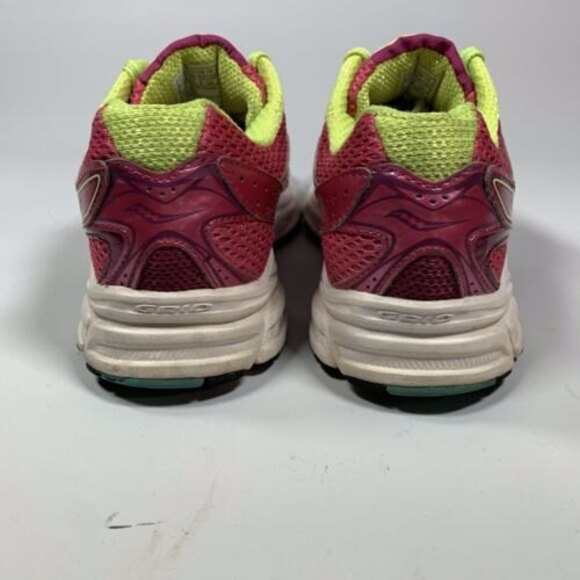 Saucony Cohesion 6 Womens Size 7 Shoes GRID 15156-18 Pink Yellow Blue - Picture 9 of 11